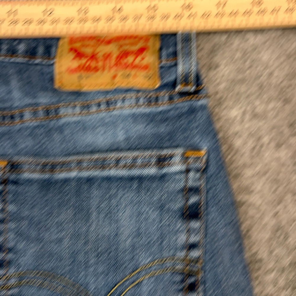 Levis 559 Jeans Mens 34x32 Blue Denim Classic Casual Straight Leg Dark Wash - Picture 11 of 15